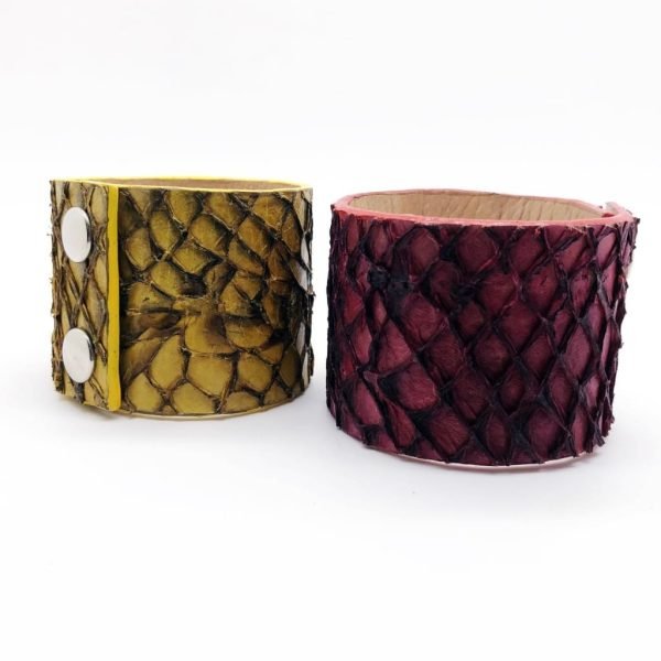 2x Set Handmade Women's Corvina Peruvian Coast Fish Bracelet - TaxidermyArtistry 2x Set Handmade Women's Corvina Peruvian Coast Fish Bracelet - TaxidermyArtistry