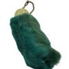 Natural Lucky Rabbit Foot in Dyed Teal With Organza Bag - TaxidermyArtistry Natural Lucky Rabbit Foot in Dyed Teal With Organza Bag - TaxidermyArtistry