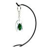Green Scarab Beetle Resin Keyring (Heterorrhina sexmaculata) - TaxidermyArtistry