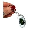 Green Scarab Beetle Resin Keyring (Heterorrhina sexmaculata) - TaxidermyArtistry