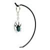 Saw Tooth Green Stag Beetle Resin Keyring (Lamprima adolphinae) - TaxidermyArtistry