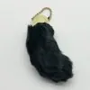 BLACK DYED LUCKY Rabbit Foot In Organza Bag - TaxidermyArtistry