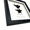Double Tropical Carpenter Bee Female and Male (Xylocopa latipes) Frame - TaxidermyArtistry