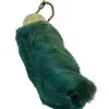 Natural Lucky Rabbit Foot in Dyed Teal With Organza Bag - TaxidermyArtistry