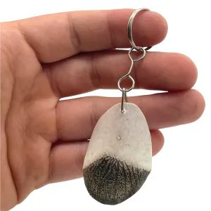 PIRARUCU ARAPAIMA AMAZON Scale Keychain (Acts as Natural Nail Filer) - TaxidermyArtistry